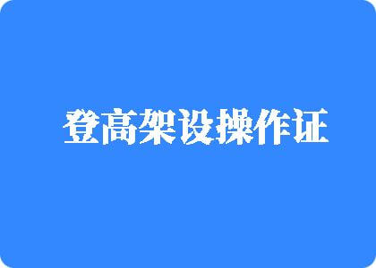 啊,亲爱的快舔我的b登高架设操作证